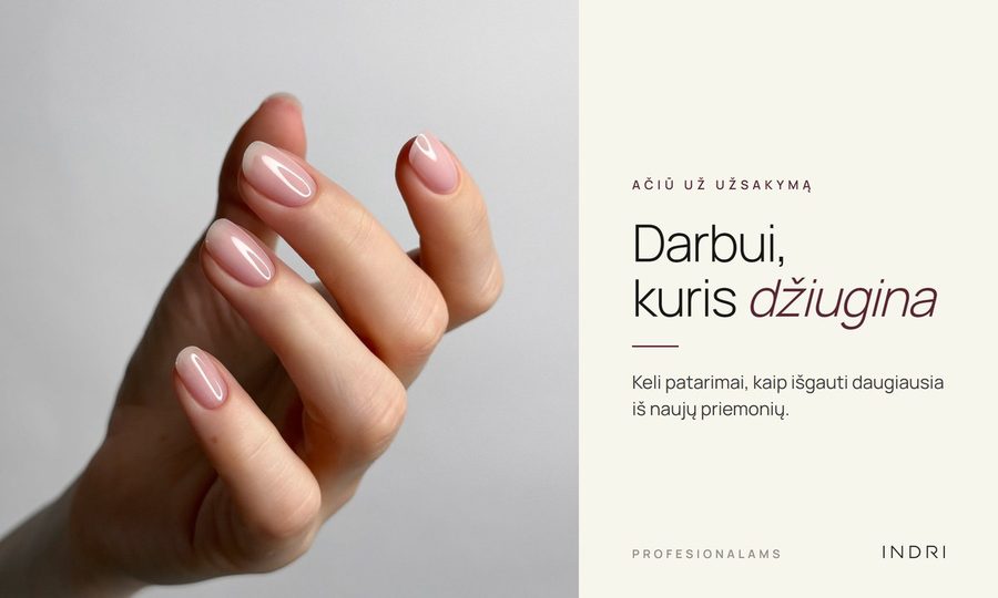 INDRI el. laiškas — Ačiū meistrėms
